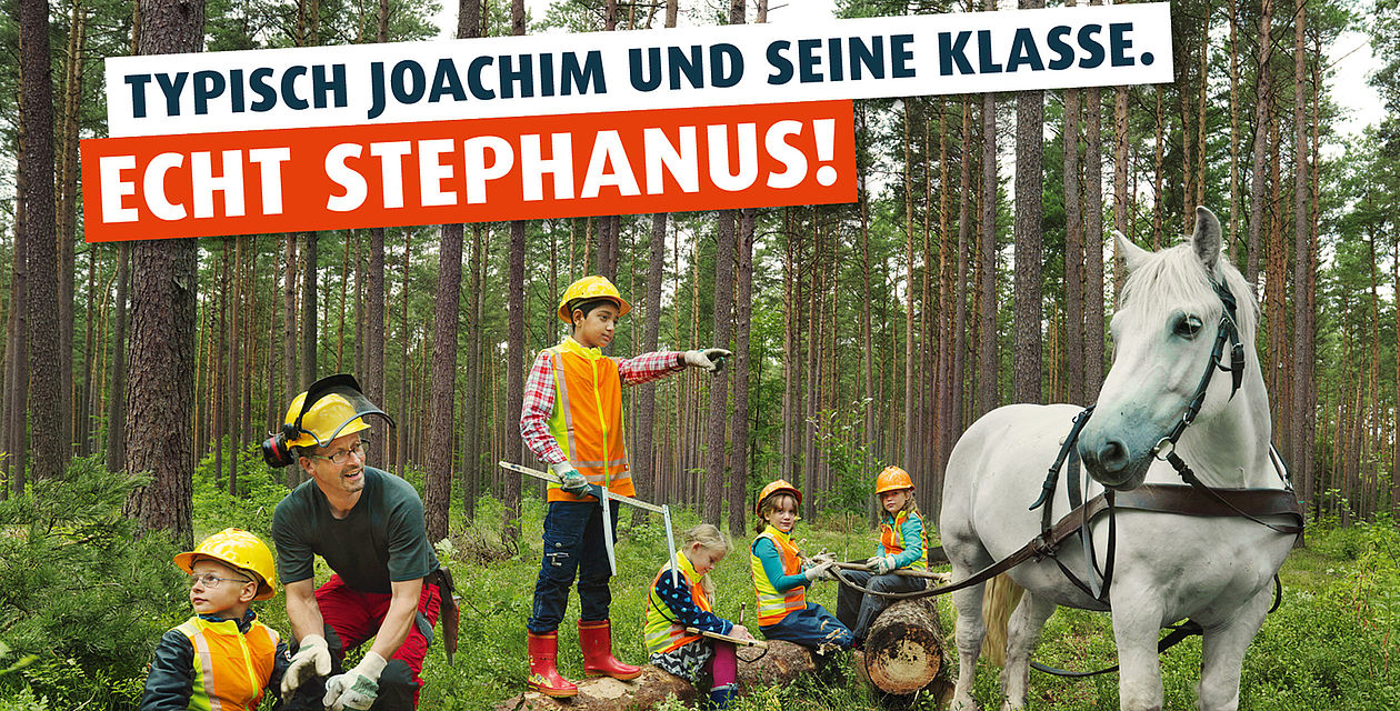 Naturtalente im Wald - Eine Kampagne der Stephanus-Stiftung