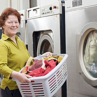 Wäscherei - eine Dienstleistung der Stephanus-Werkstätten
