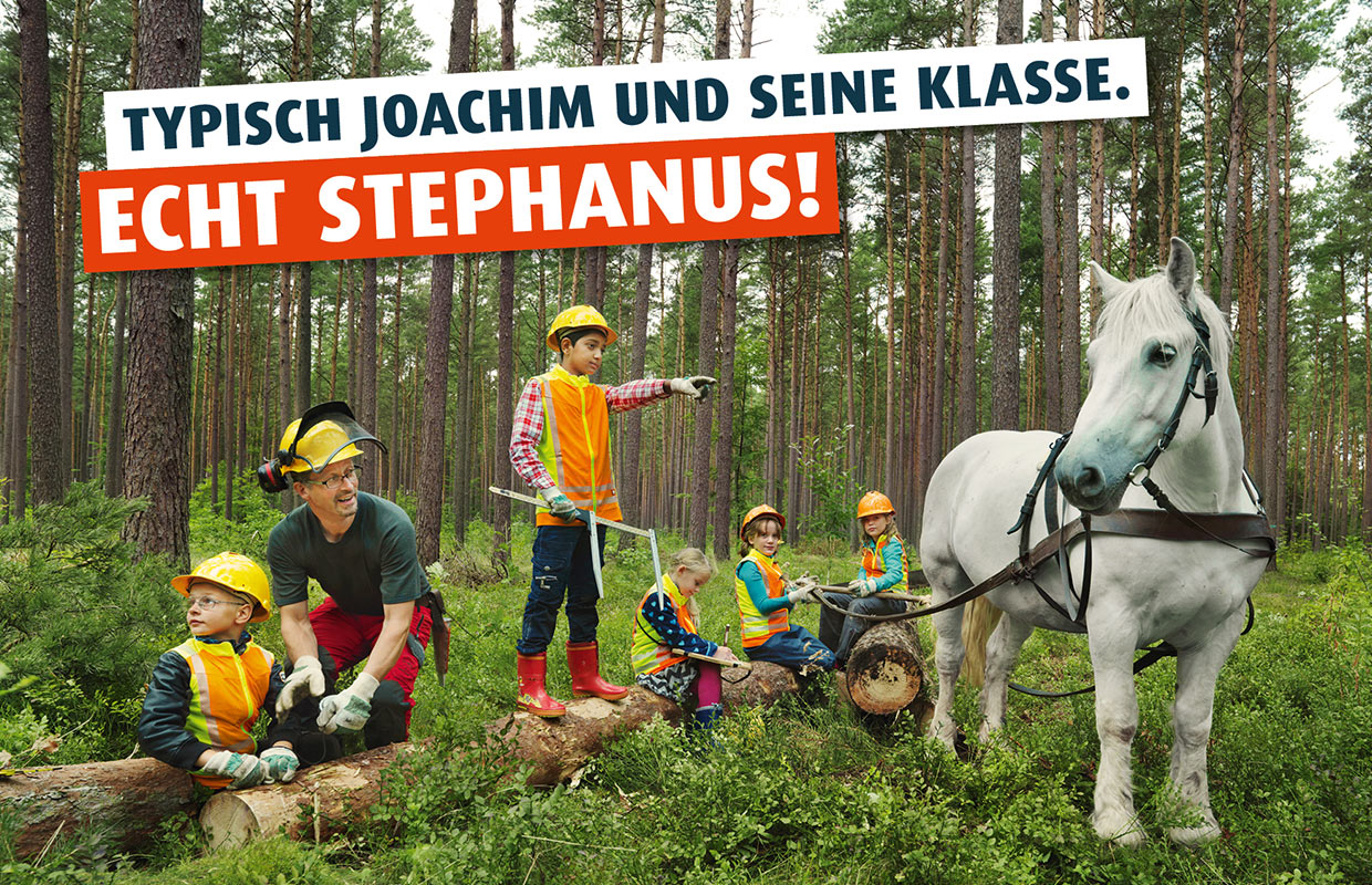 Naturtalente im Wald - Eine Kampagne der Stephanus-Stiftung