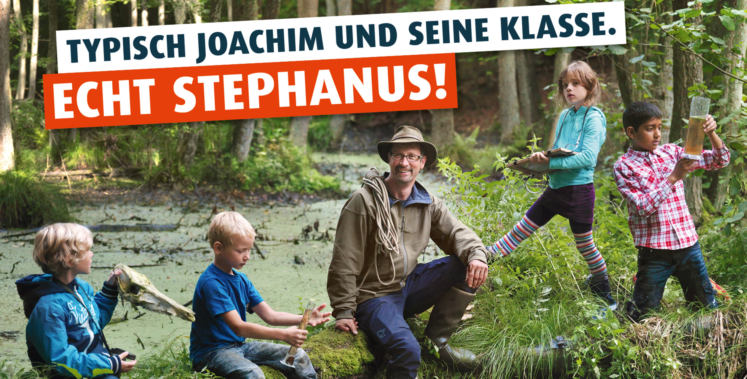Naturtalente im Wald in der Templiner Waldhofschule - Eine Kampagne der Stephanus-Stiftung