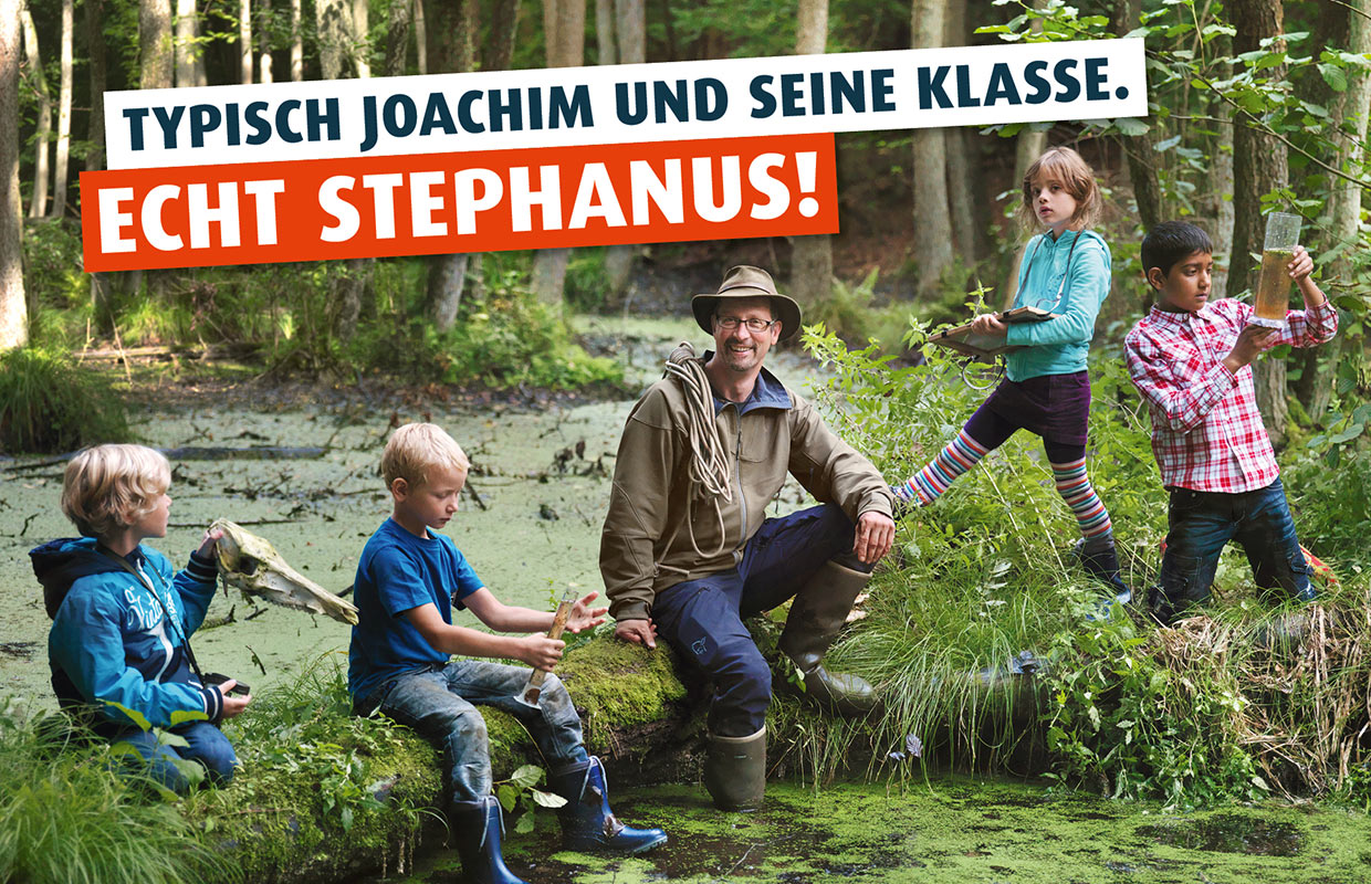 Naturtalente im Wald in der Templiner Waldhofschule - Eine Kampagne der Stephanus-Stiftung