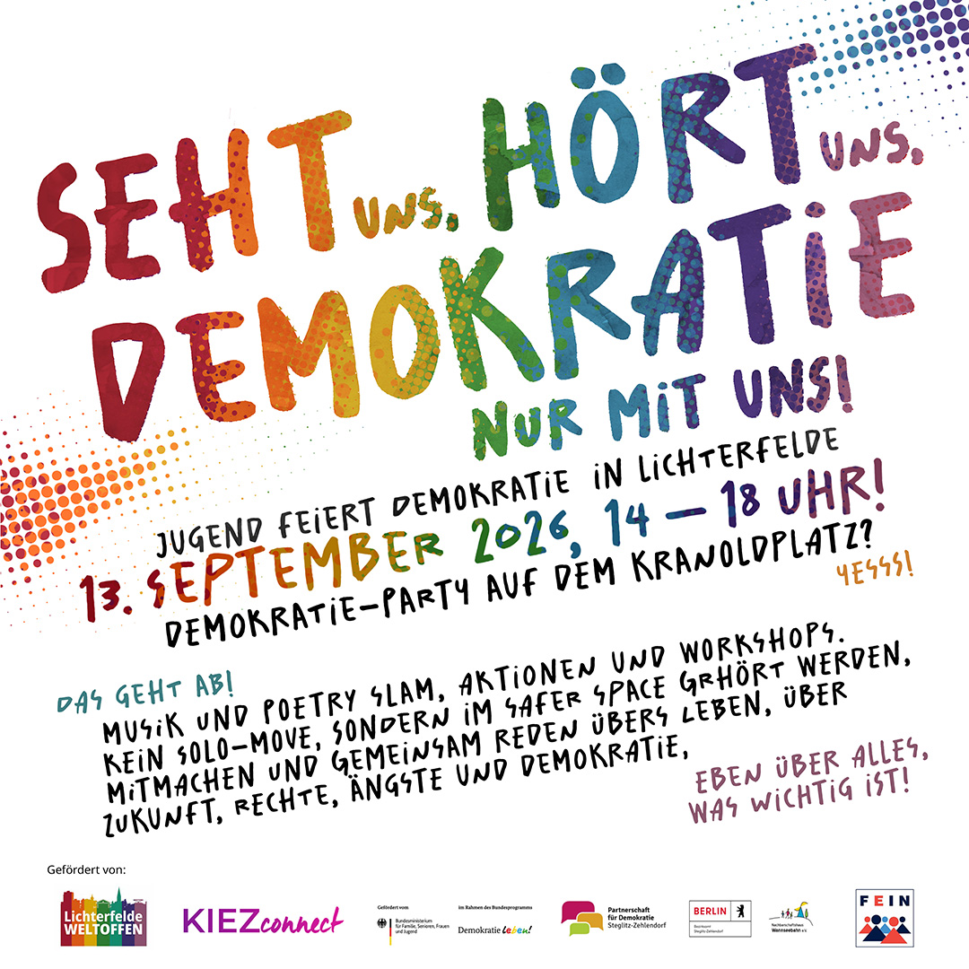 Plakat des Demokratiefestes 