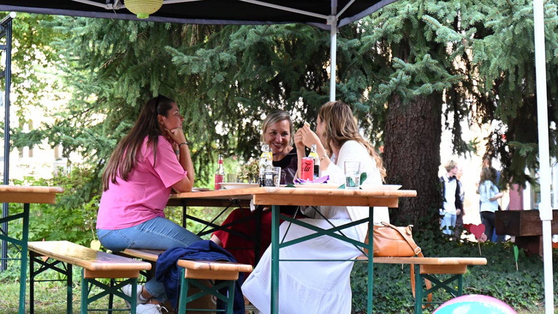 Schulfest - im Garten