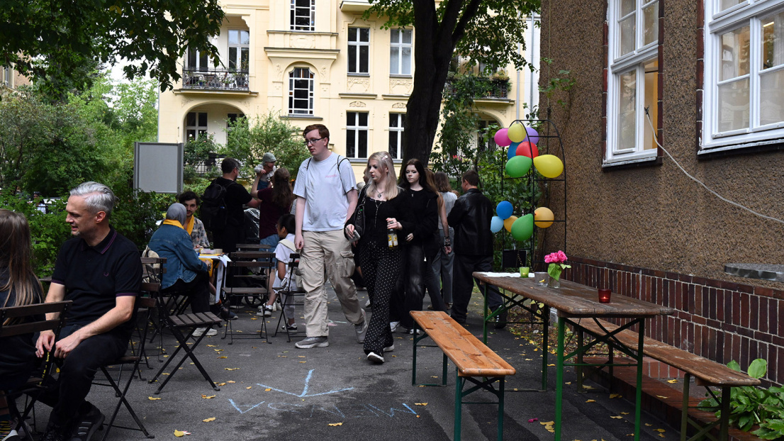 beim Schulfest 