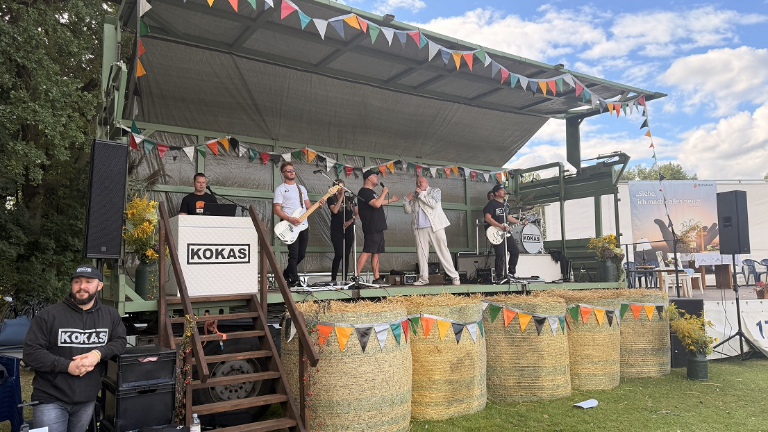 Die Liveband die mit unserem Bewohner gemeinsam singt