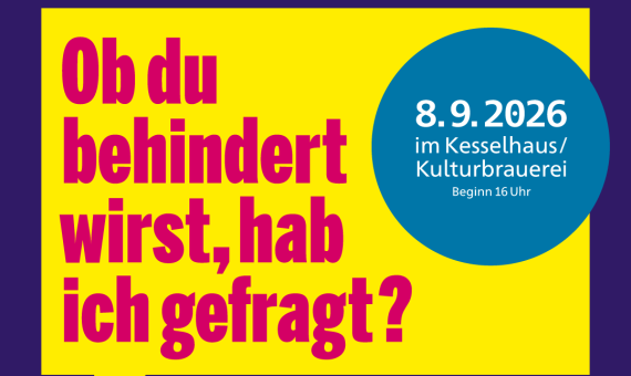 Ein Plakat zur Veranschaulichung der Veranstaltung am 08.09.2026